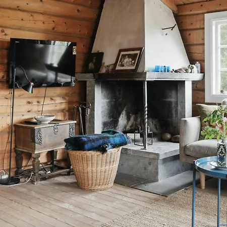 Rustic Cosiness In Norwegian Log With View Knebel