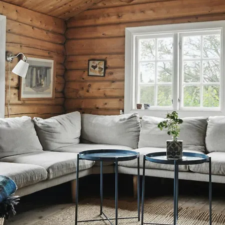 Rustic Cosiness In Norwegian Log With View Knebel