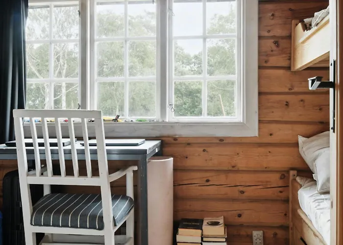 Rustic Cosiness In Norwegian Log With View Knebel
